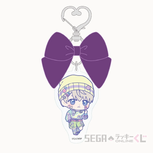 E賞-9 アクリルキーホルダー 梶 蓮 B 全長約6cm