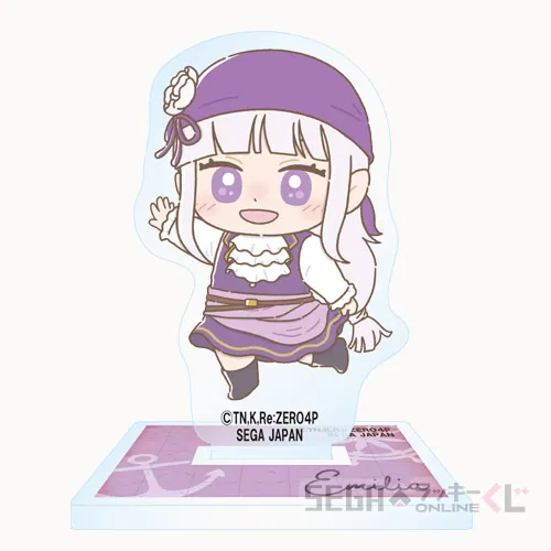 E賞-2 アクリルスタンド エミリア 全長約5cm