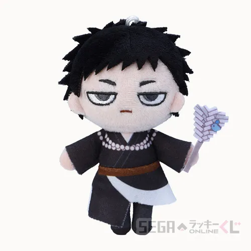 C賞-6 ぬいぐるみマスコット 猫附藤史郎 全長約11cm