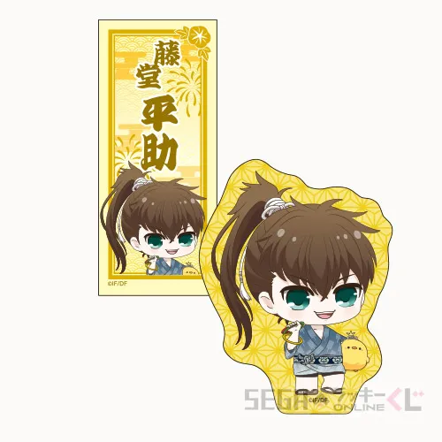 F賞-4 ステッカーセット 藤堂平助 全長約5.5cm～7cm