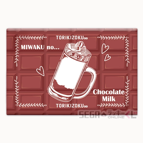F賞-11 缶バッジ 魅惑のチョコレートみるく 全長約5~8cm
