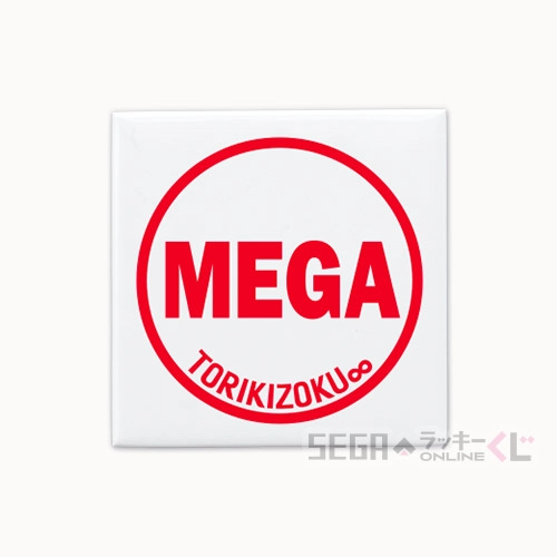 F賞-4 缶バッジ MEGA 全長約5~8cm