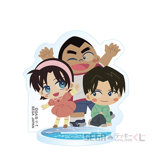 F賞-2 アクリルスタンド 円谷光彦＆吉田歩美＆小嶋元太 [全長約3.5~6.5cm]