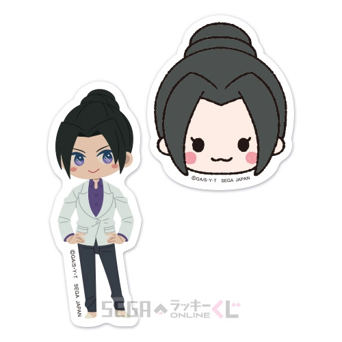 G賞-18 ステッカーセット 上原由衣 [全長約3.5~6.5cm]