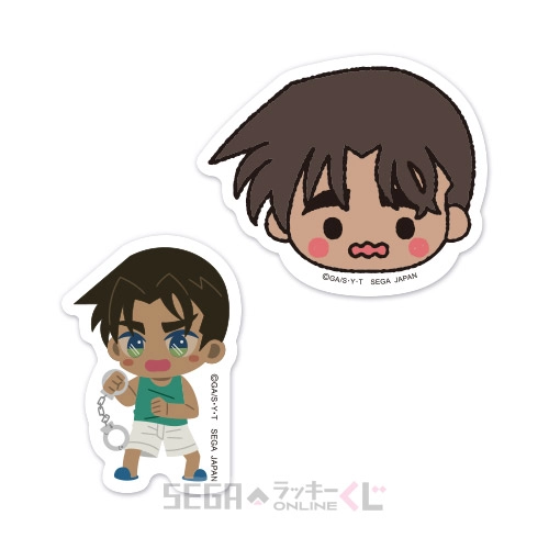 G賞-8 ステッカーセット 服部平次 [全長約3.5~6.5cm]