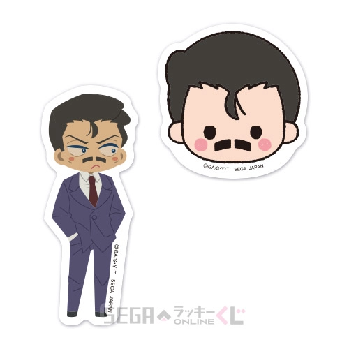 G賞-9 ステッカーセット 毛利小五郎 [全長約3.5~6.5cm]