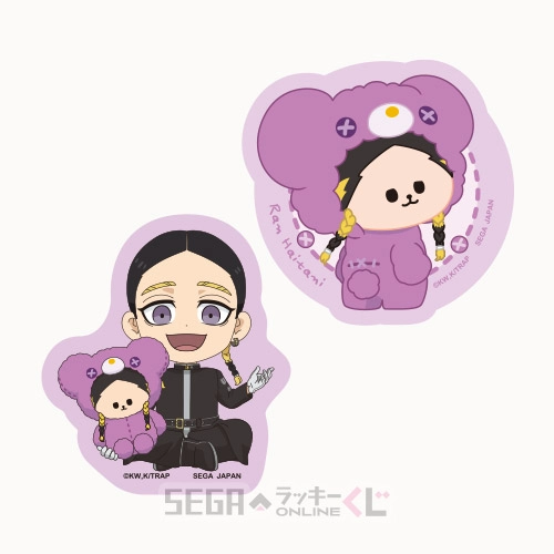 F賞-11 ステッカーセット 灰谷 蘭 全長約5.5cm