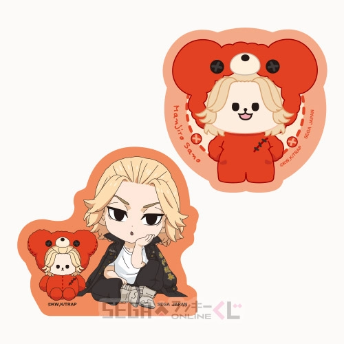 F賞-2 ステッカーセット 佐野 万次郎 全長約5.5cm