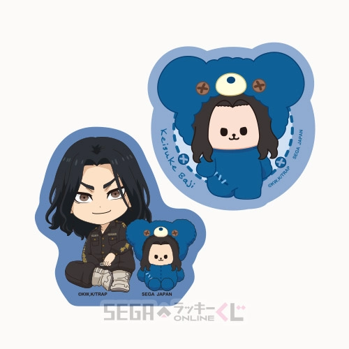 F賞-4 ステッカーセット 場地 圭介 全長約5.5cm