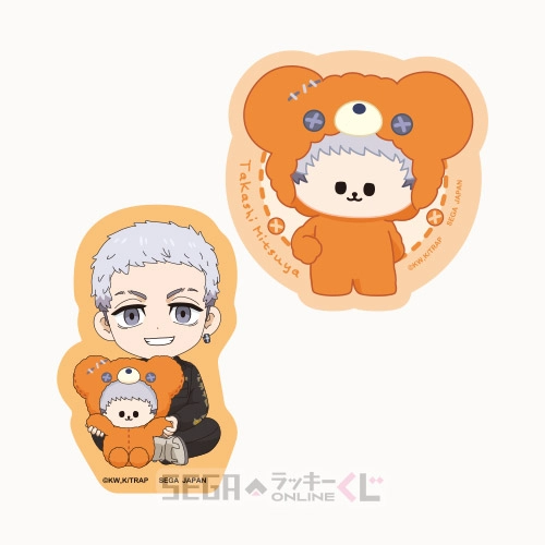 F賞-6 ステッカーセット 三ツ谷 隆 全長約5.5cm