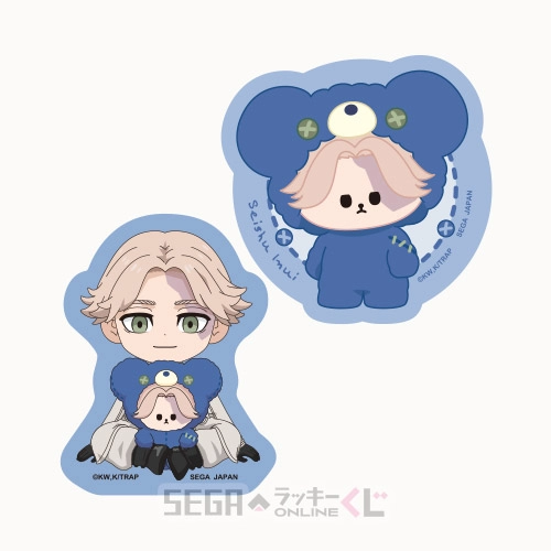 F賞-8 ステッカーセット 乾 青宗 全長約5.5cm