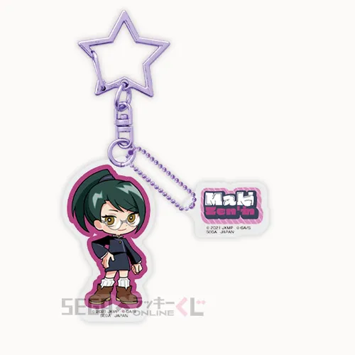 D賞-8 アクリルチャーム 禪院 真希（劇場版 呪術廻戦 0） 全長約7cm、小パーツ約4cm