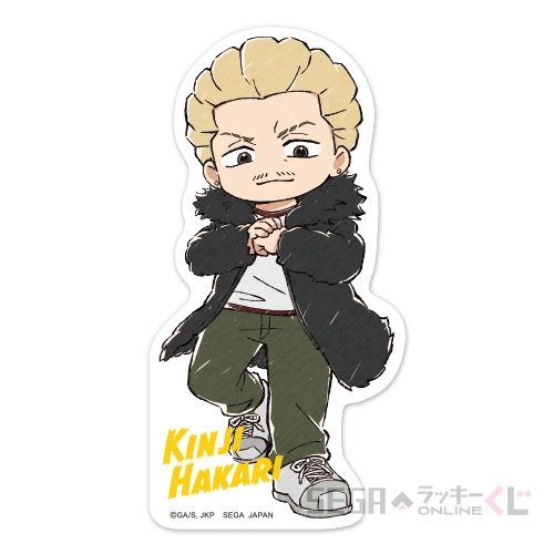 F賞-6 ステッカー 秤 金次 [全長約10.5cm]