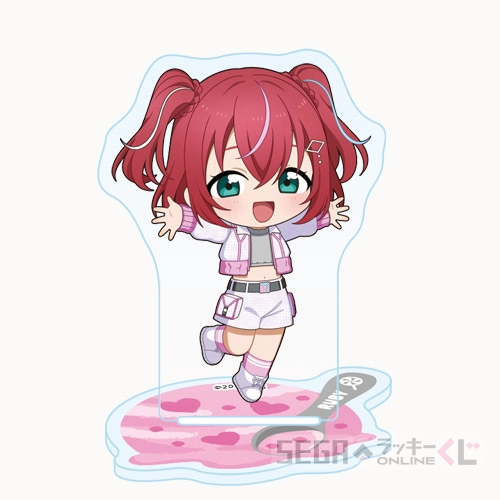 E賞-6 アクリルスタンド 黒澤 ルビィ B 全長約5～5.5cm