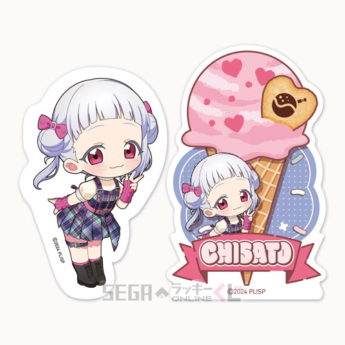 F賞-12 ステッカーセット 嵐 千砂都 全長約5.5～8cm