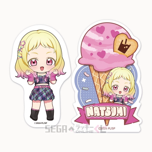 F賞-15 ステッカーセット 鬼塚 夏美 全長約5.5～8cm