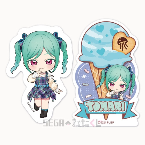 F賞-16 ステッカーセット 鬼塚 冬毬 全長約5.5～8cm