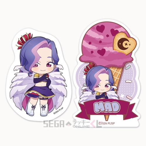 F賞-17 ステッカーセット 柊 摩央 全長約5.5～8cm