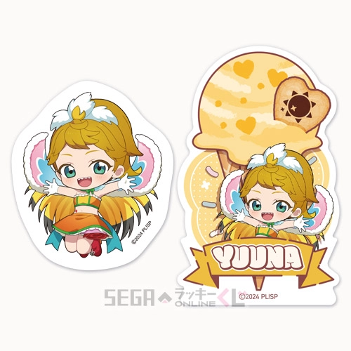 F賞-18 ステッカーセット 聖澤 悠奈 全長約5.5～8cm