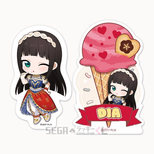 F賞-19 ステッカーセット 黒澤 ダイヤ 全長約5.5～8cm