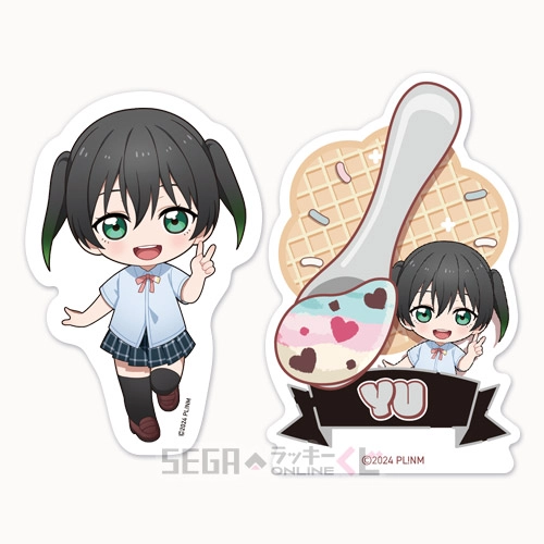 F賞-20 ステッカーセット 高咲 侑 全長約5.5～8cm