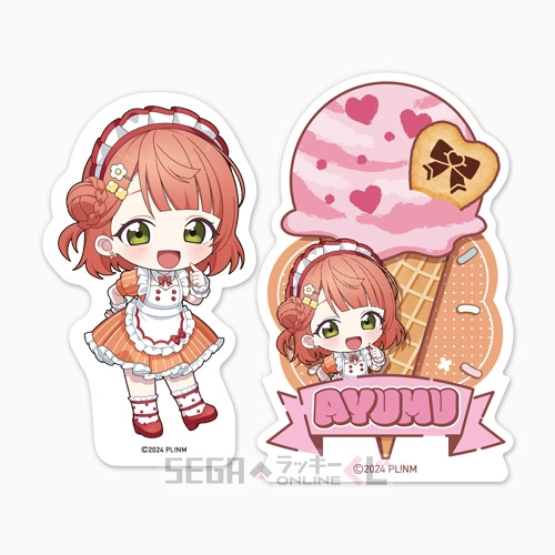 F賞-2 ステッカーセット 上原 歩夢 A 全長約5.5～8cm