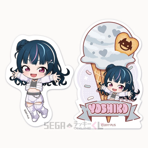 F賞-5 ステッカーセット 津島 善子 全長約5.5～8cm