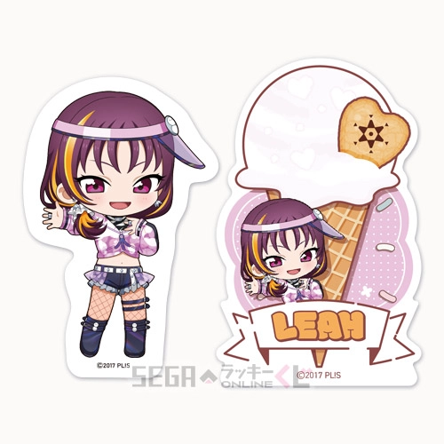 F賞-8 ステッカーセット 鹿角 理亞 全長約5.5～8cm