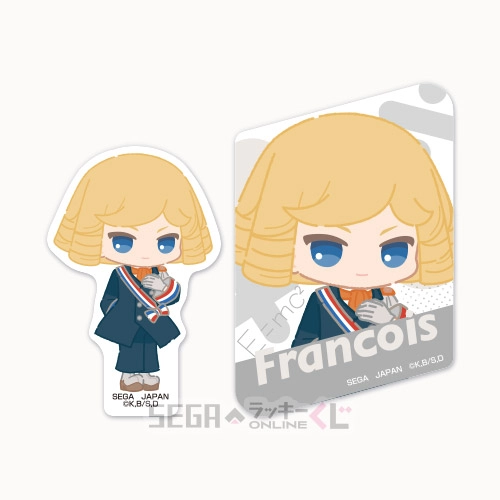 F賞-8 ステッカーセット フランソワ 全長約5.5～7cm