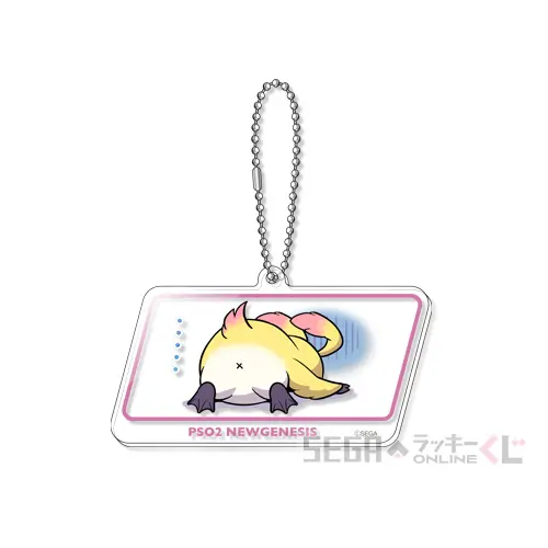 D賞-5 アクリルキーチェーン ラッピー（ダウン）　※アイテムコード付　【約4㎝×約8cm】