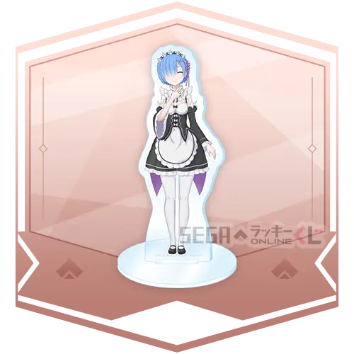 C賞-3 アクリルスタンド （レム）[約10cm×5cm]