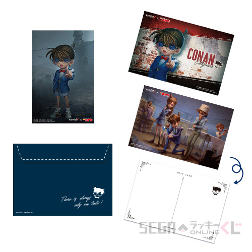 C賞 イラストカードセット 江戸川コナン(全10種)