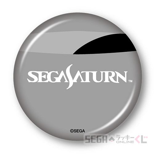 F賞-13 缶バッジ 「SEGA SATURN」 [約7.5cm]