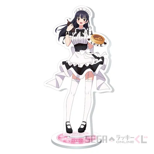 C賞-1 アクリルスタンド “山田杏奈　黒メイドＶｅｒ” [約W5×H14.3cm]