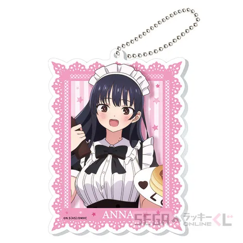 D賞-1 アクリルキーホルダー “山田杏奈　黒メイドＶｅｒ” [約W7×H9cm]