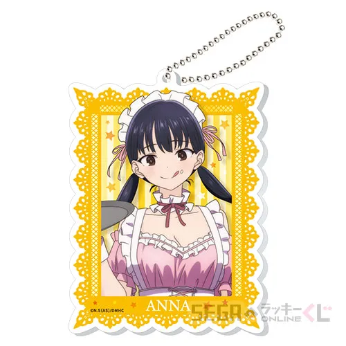 D賞-2 アクリルキーホルダー “山田杏奈　ピンクメイドＶｅｒ” [約W7×H9cm]