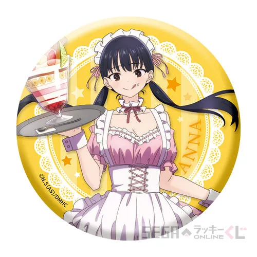 E賞-2 缶バッジ “山田杏奈　ピンクメイドＶｅｒ”Ａ [約7.5cm]