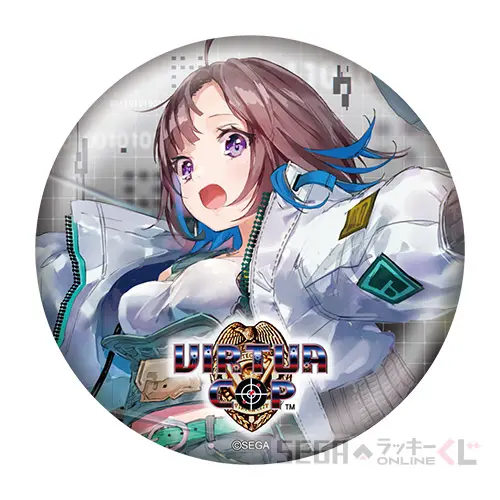 D賞-20 缶バッジ （バーチャコップ　アノード）[約7.5cm]