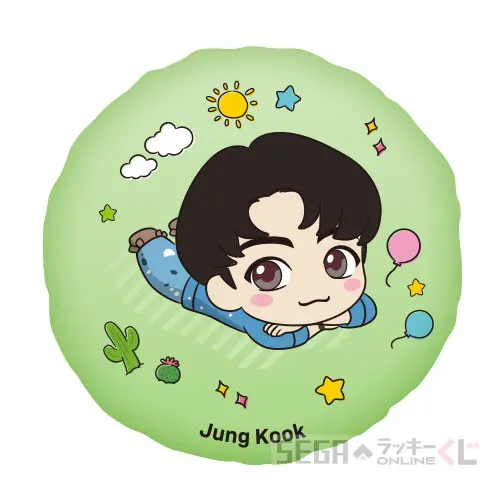 C賞-7 クッション “Ｊｕｎｇ Ｋｏｏｋ”[約30cm×30cm]