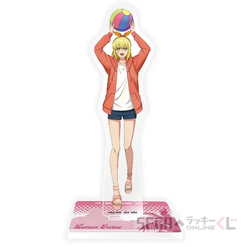 C賞-5 ビックアクリルスタンド レモン・アーヴィン[本体：約W6cm×H17.2cm 台座：約W8cm×D4cm]