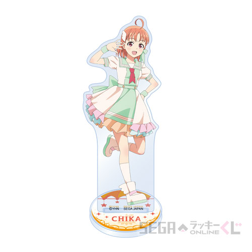 C賞-5 アクリルスタンド “チカ”[本体：約H10.8cm×W4.4cm 台座：約W4cm×D4cm]