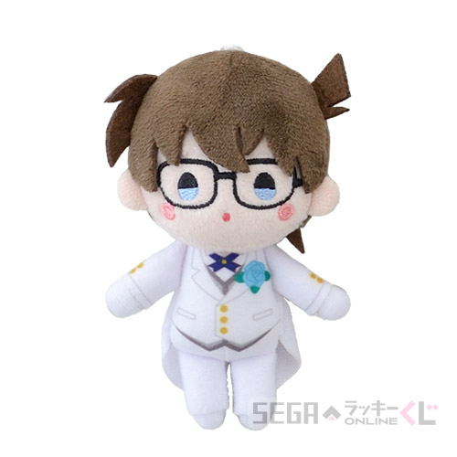 C賞-1 ぽわぽわ　ぬいぐるみマスコット 江戸川コナン[約11cm]