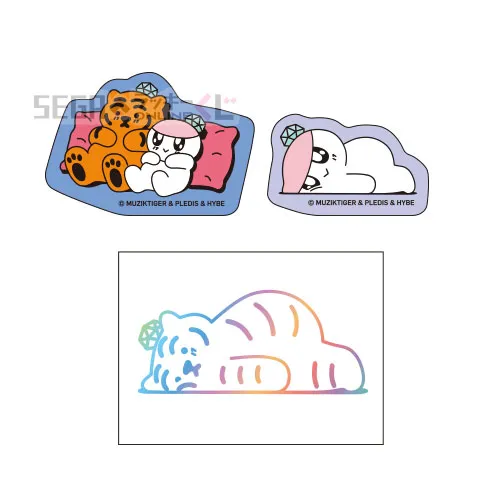 F賞-4 ステッカーセット [約W4.5cm～6cm 約H2.7cm～4.4cm]