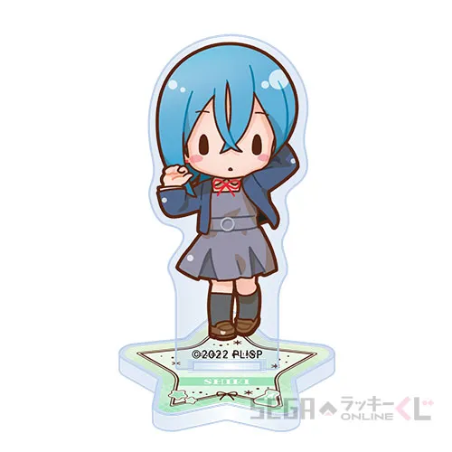C賞-8 ふわぷち　アクリルスタンド 若菜四季 [本体：約W4cm×H6cm 台座：W4cm×H4cm]