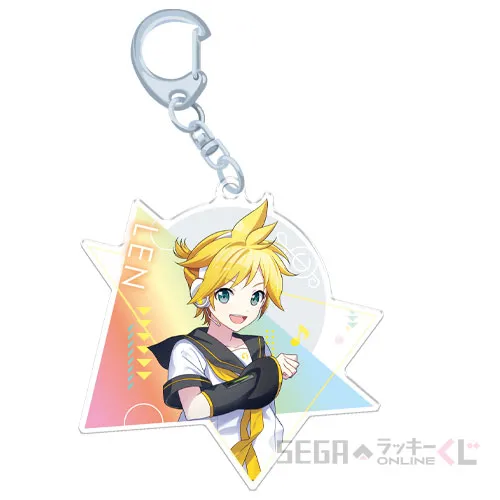 E賞-3 アクリルキーホルダー 鏡音レン [全長約8cm]