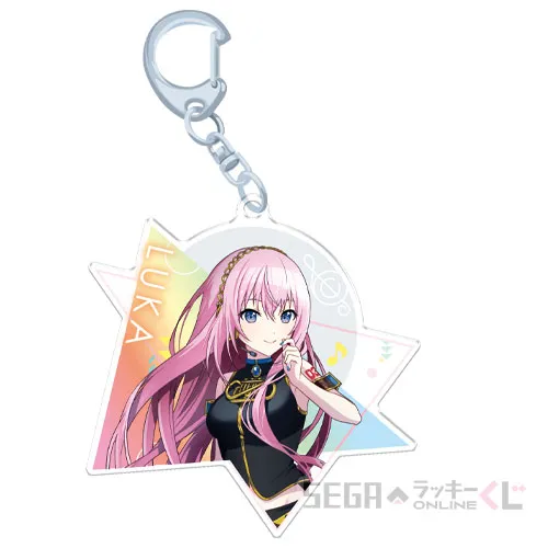E賞-4 アクリルキーホルダー 巡音ルカ [全長約8cm]