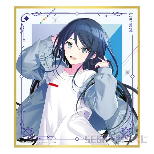 F賞-7 ミニ色紙 星乃 一歌 [全長約12×13.5cm]