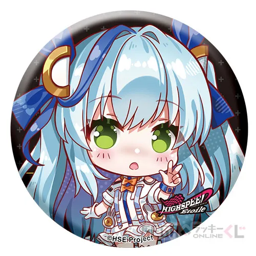 E賞-18 缶バッジ “小町永遠 デフォルメVer” B [約Ｗ7.5cm]