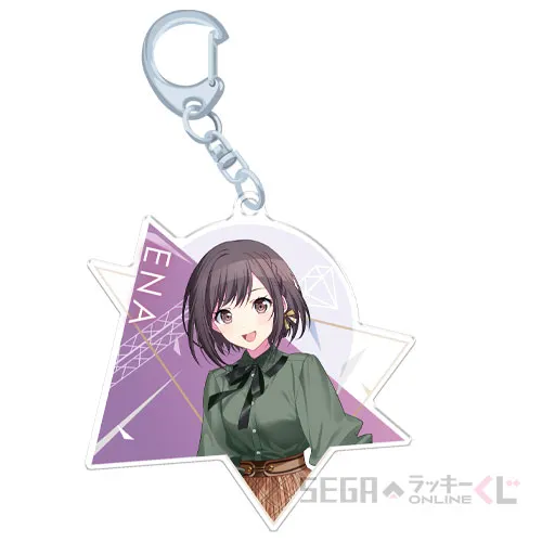 E賞-11 アクリルキーホルダー 東雲 絵名 [全長約8cm]