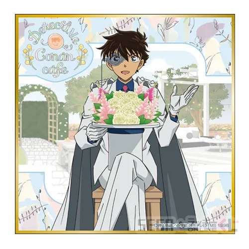 E賞-11 ミニ色紙　怪盗キッド(等身) [約13.5×13.5cm]